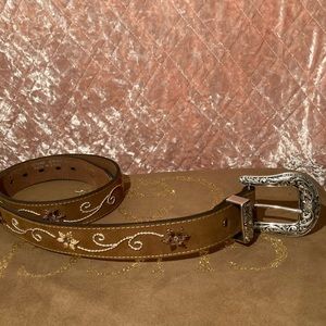 Light brown cowgirl belt